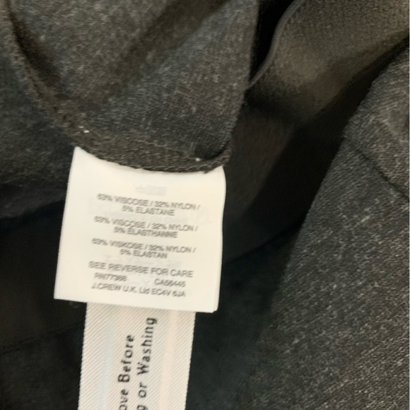 J. Crew Pixie Leggings 12 Charcoal Gray Skinny Pants Stretch Women's - Picture 7 of 8